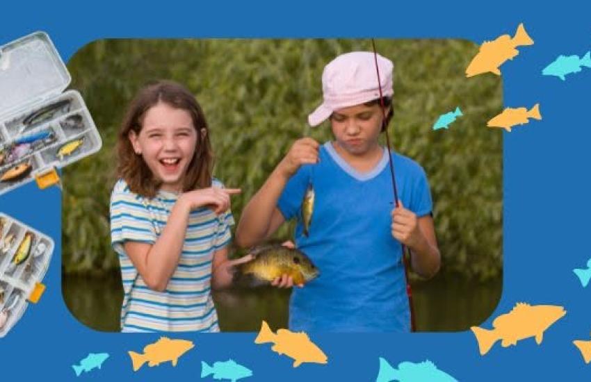 Kids Fishing on the Cache