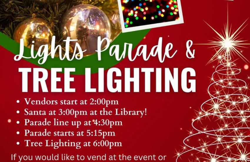 tree lighting and parade in dongola